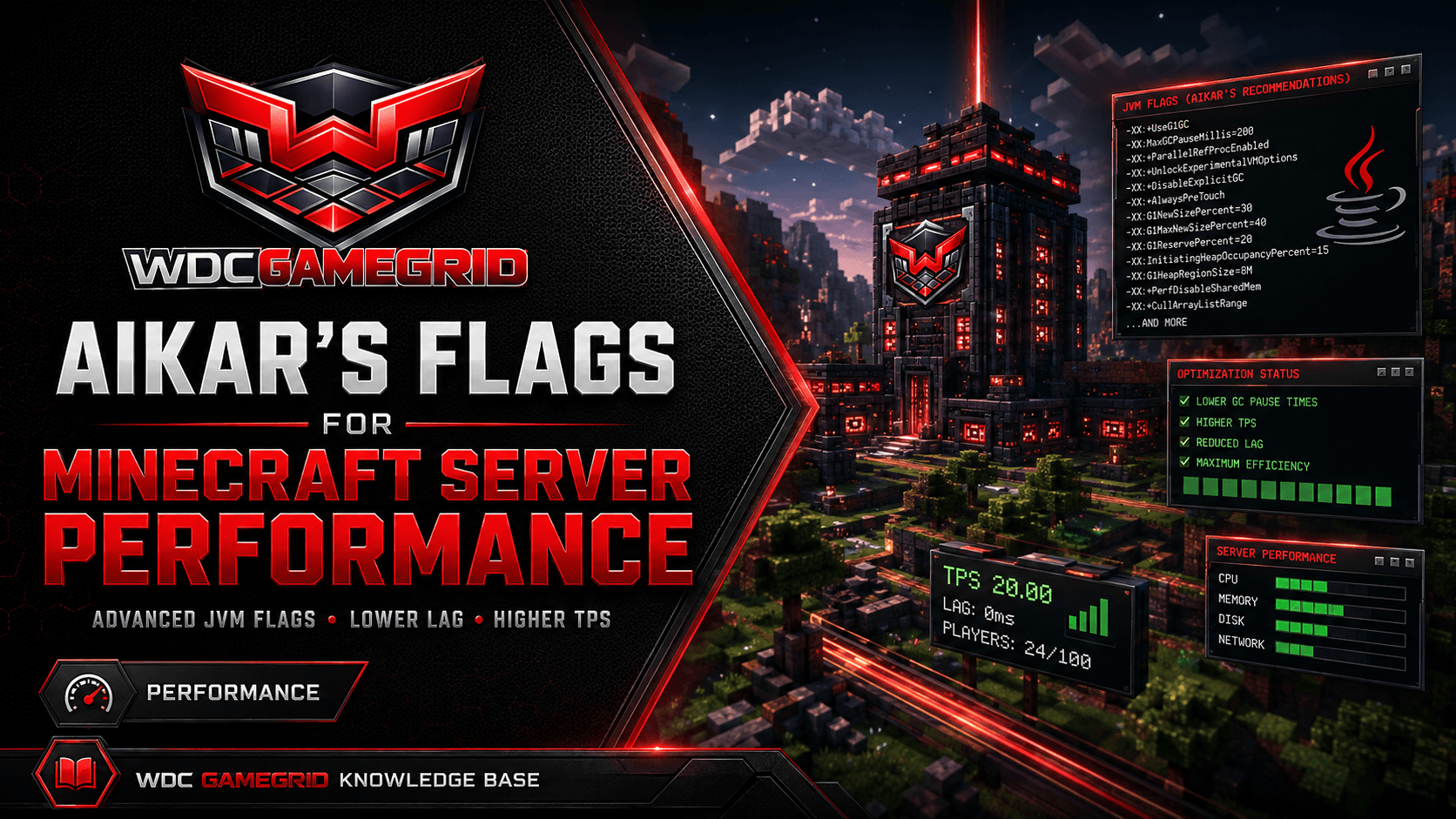 Aikar's Flags for Minecraft Server Performance - visual guide