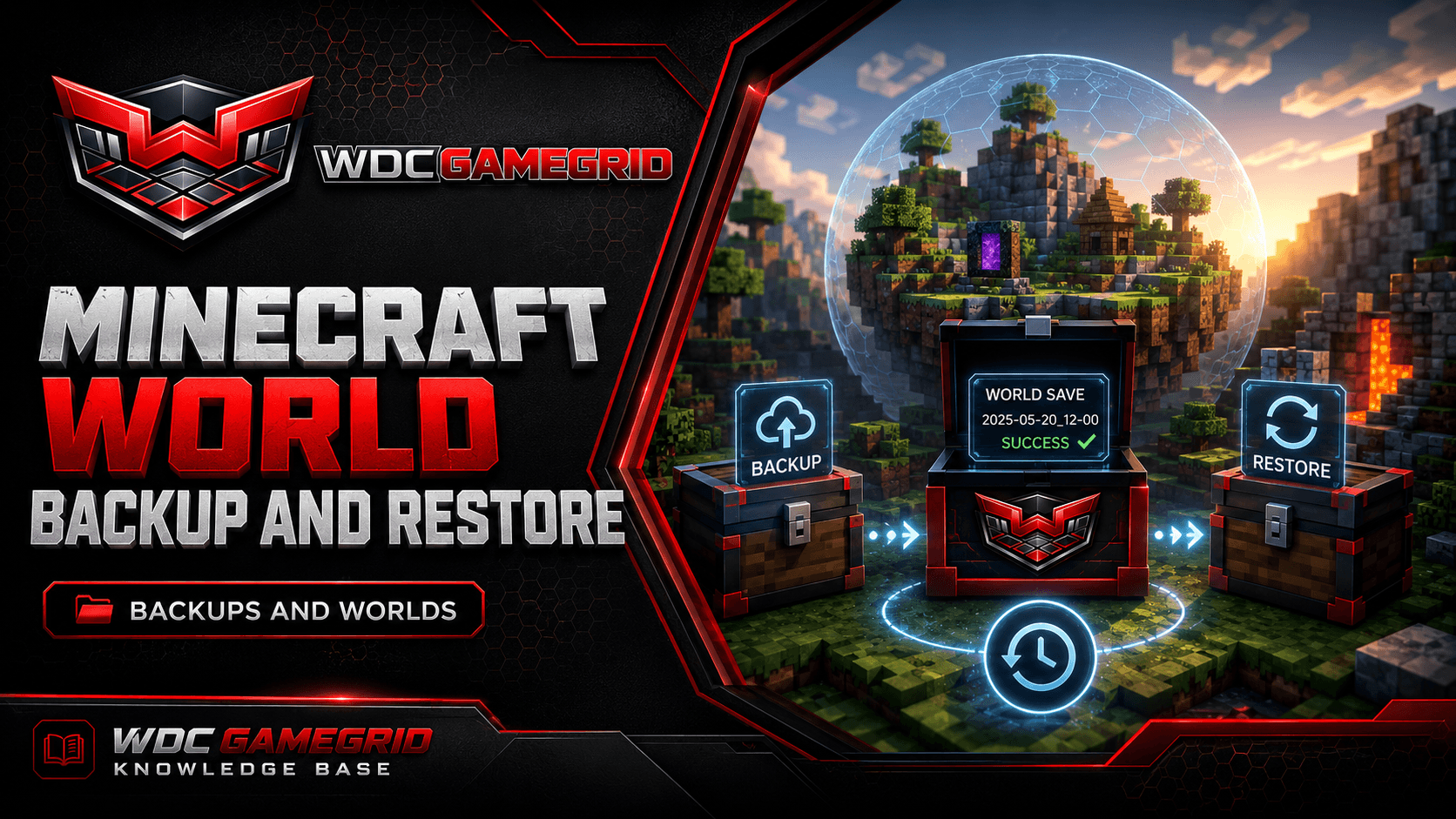 Minecraft World Backup and Restore - visual guide