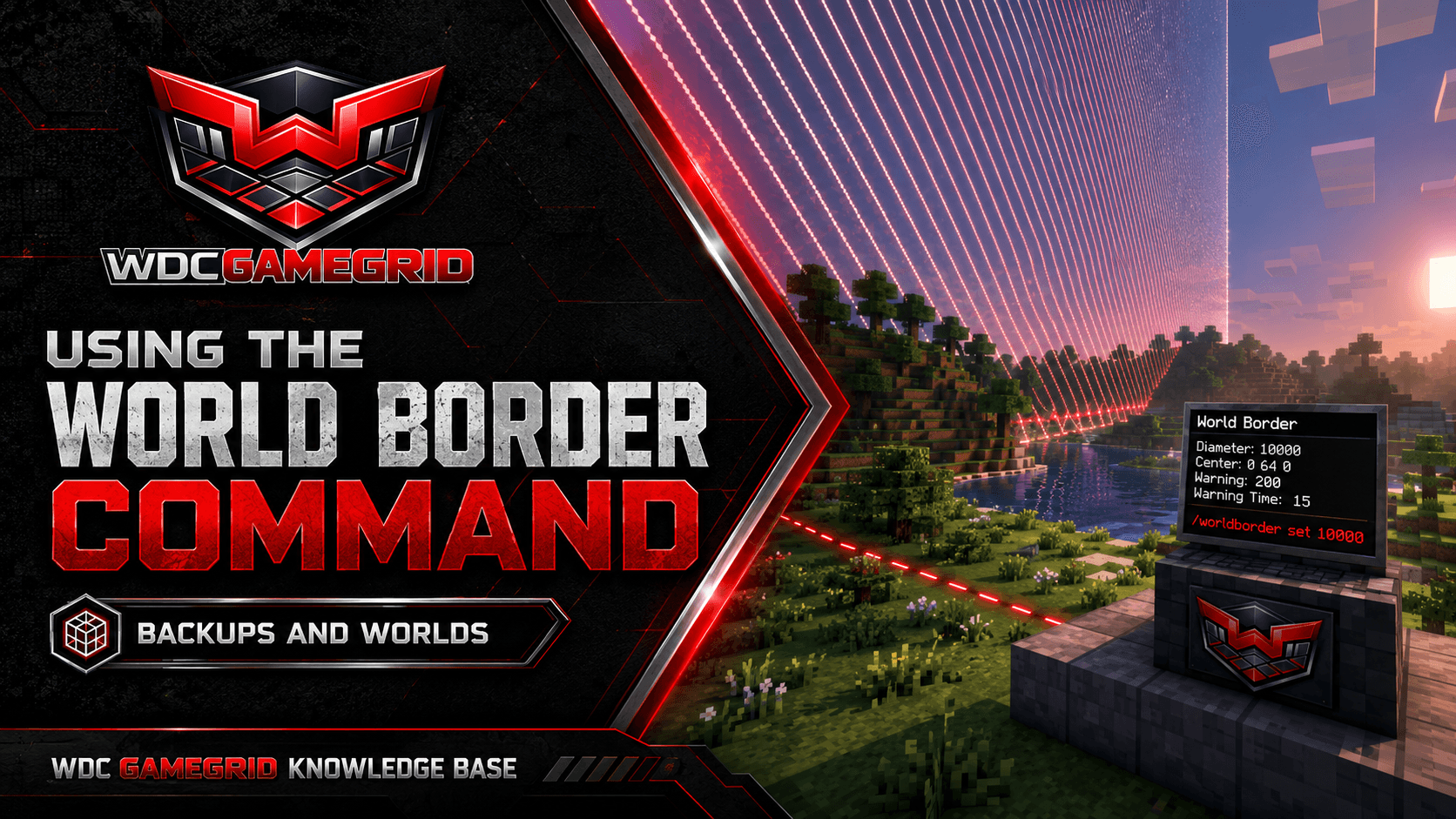 Using the World Border Command - visual guide