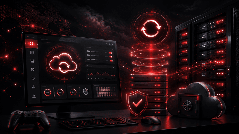 Backup System - Encrypted, Automatic, One-Click Restore - visual guide