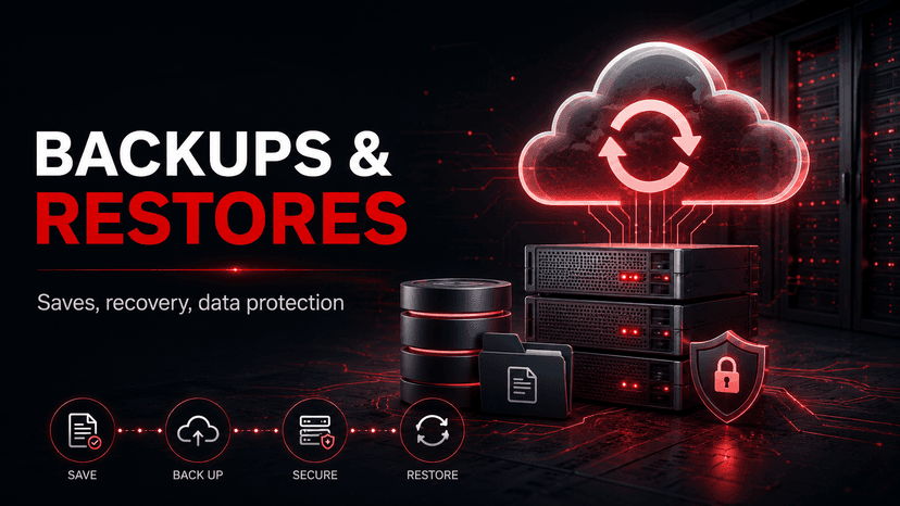 Backup and Restore Problems - visual guide