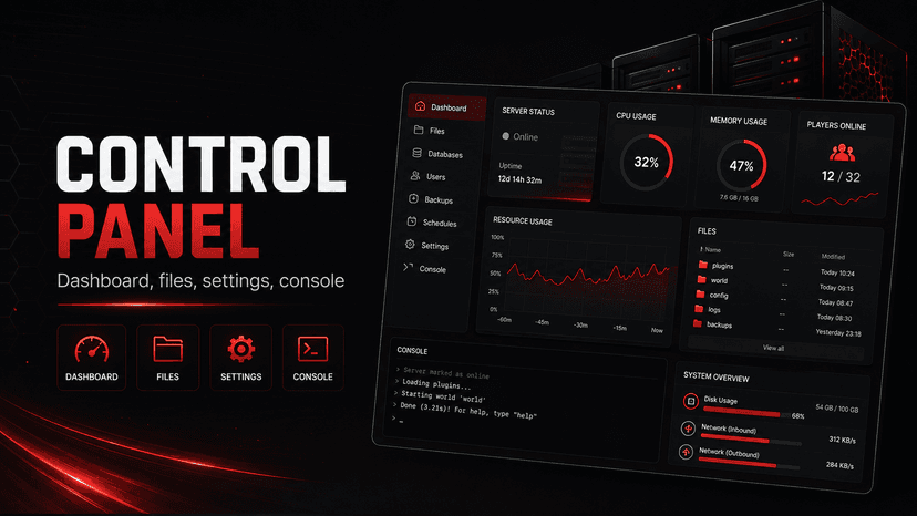 Easy Server Management with the Control Panel - visual guide