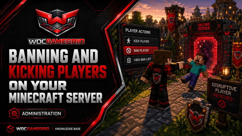 Banning and Kicking Players on Your Minecraft Server - visual guide