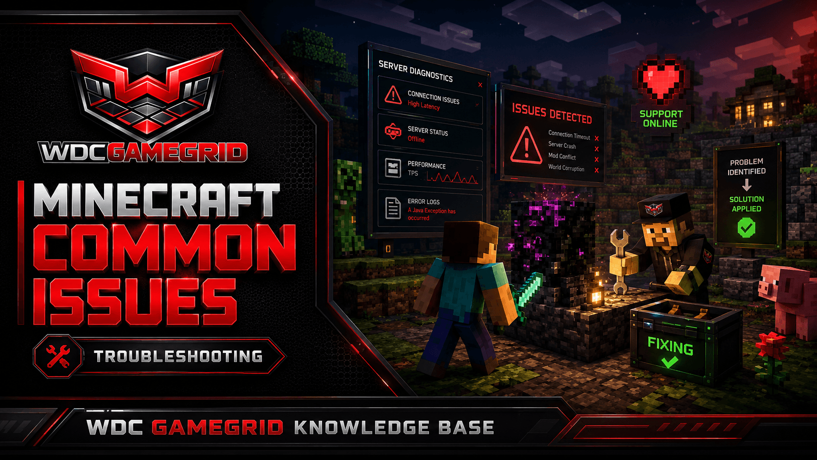 Minecraft Server Won't Start - Troubleshooting - visual guide