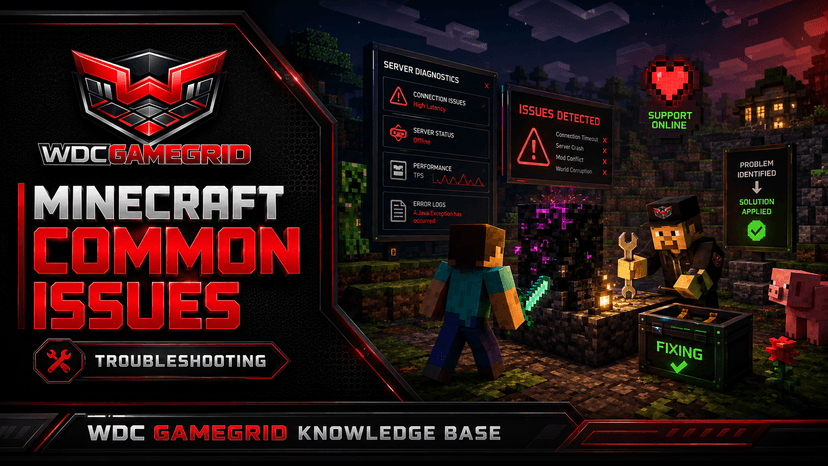 Minecraft Common Issues - visual guide