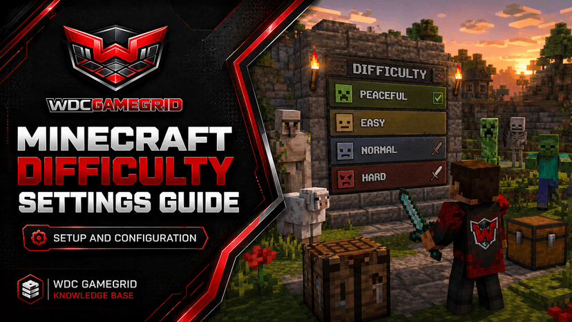 Minecraft Difficulty Settings Guide - visual guide