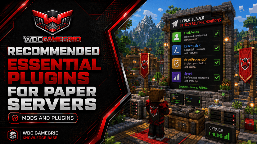Recommended Essential Plugins for Paper Servers - visual guide