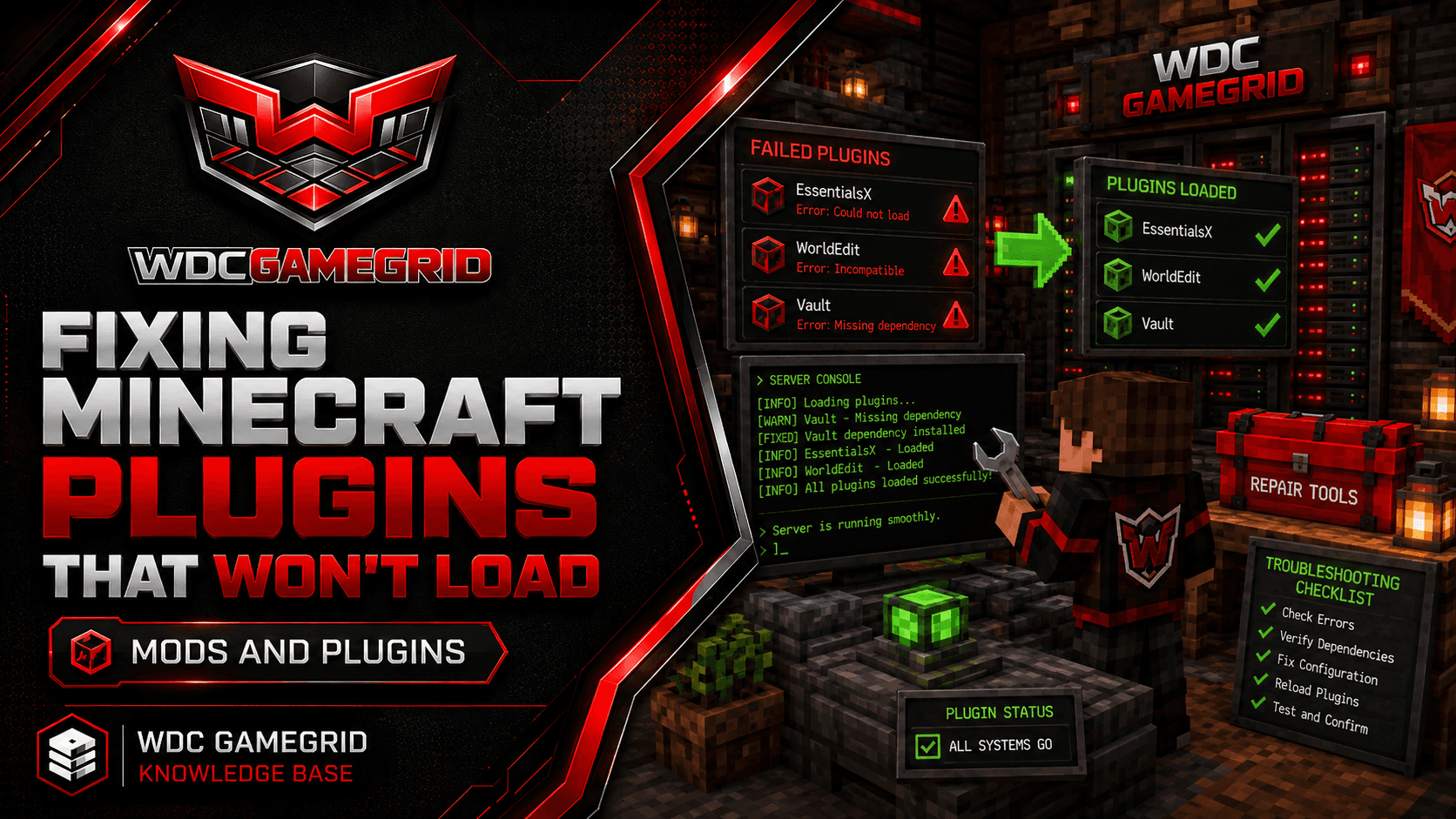 Fixing Minecraft Plugins That Won't Load - visual guide