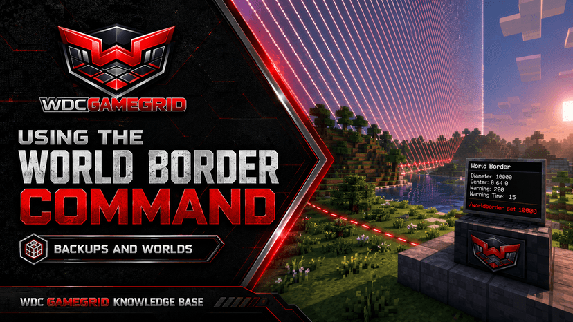 Using the World Border Command - visual guide